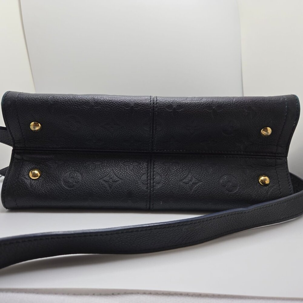 Louis Vuitton Sully PM Handbag/Crossbody Empreinte Leather Monogram Canvas Navy - Picture 10 of 17